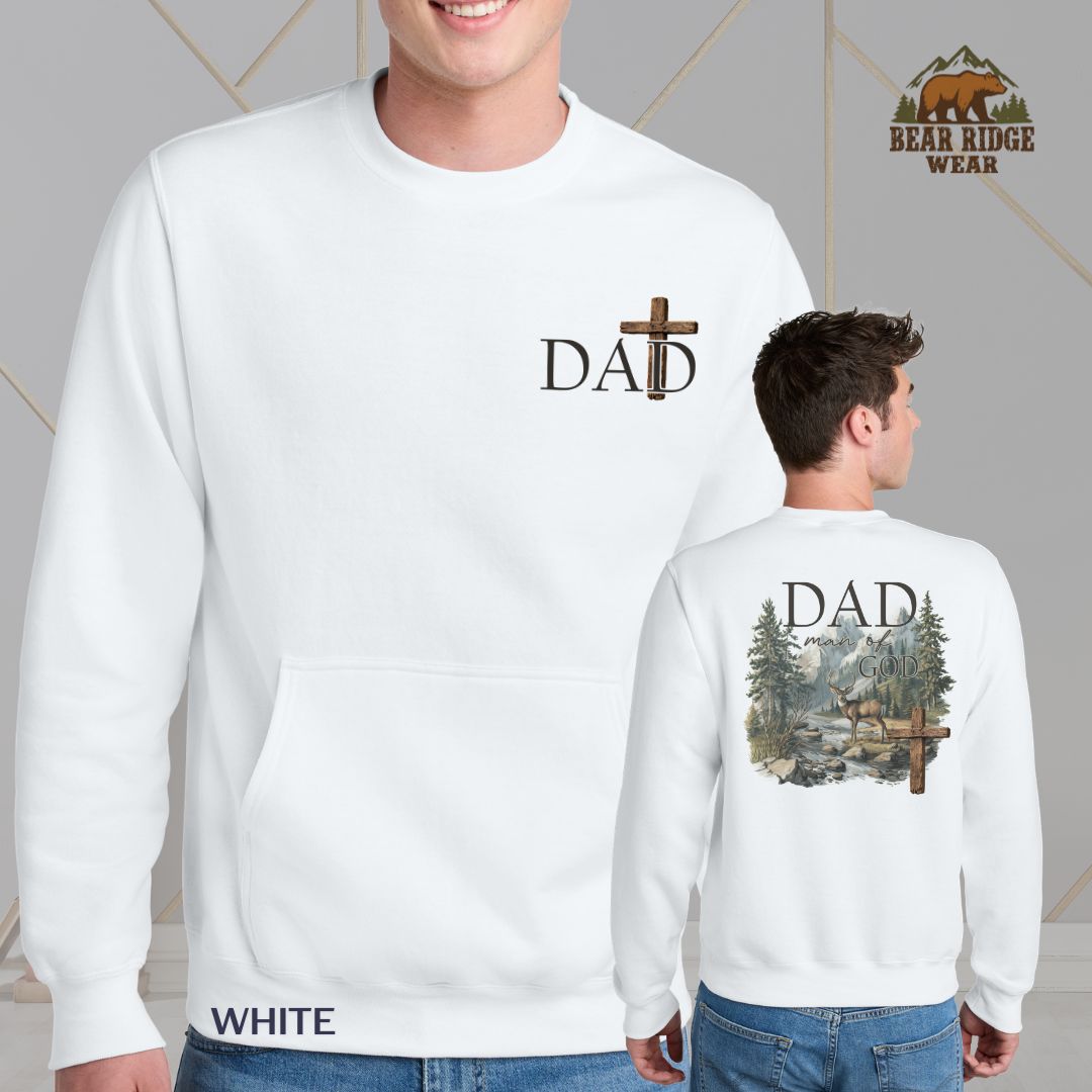 Dad man Of God' Father's Day Kangaroo Crew