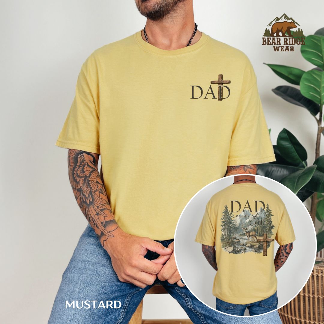 Dad man Of God' Father's Day T-shirt