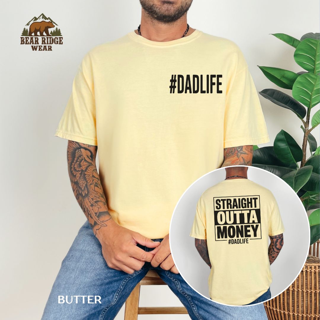Straight Outta Money' Father's Day T-shirt