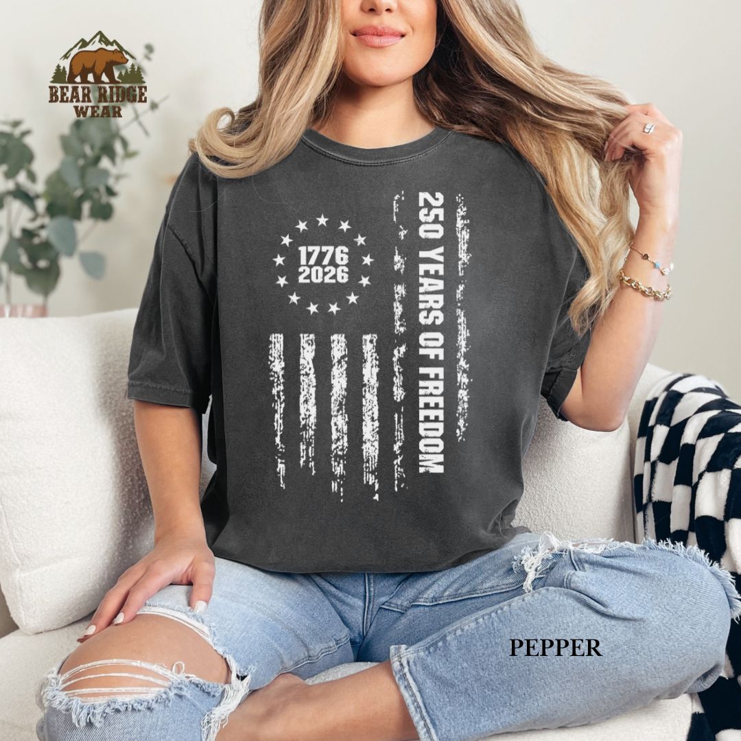 250 Years of Freedom-Grunge' Patriotic T-Shirts