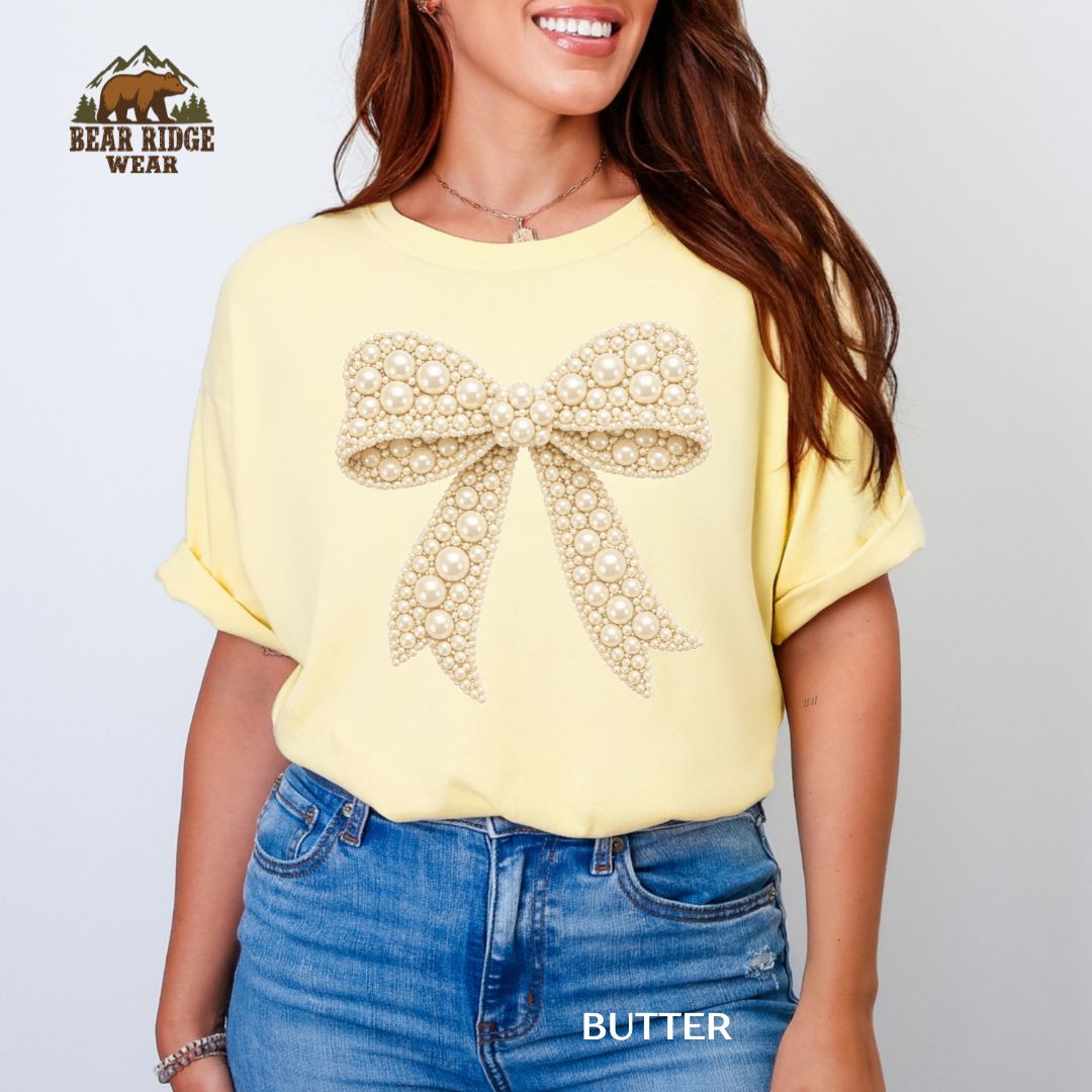 Pearl Bow' Summer T-shirt