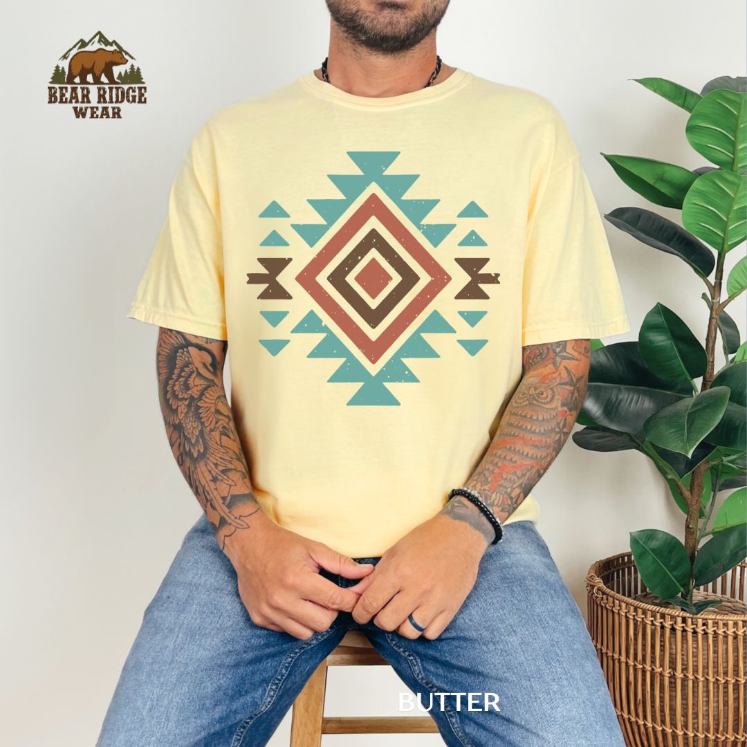 Boho Aztec' Western T-shirt