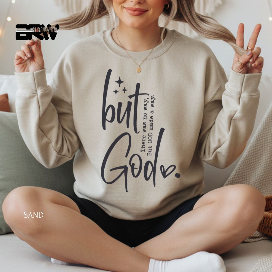 But God-Made A Way' Faith Crewneck Sweatshirt