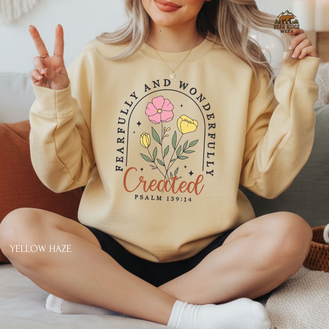 Fearfully Created' Faith Crewneck Sweatshirt