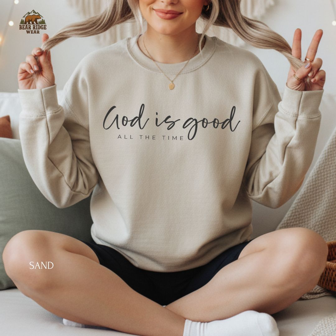 God Is Good' Faith Crewneck Sweatshirt