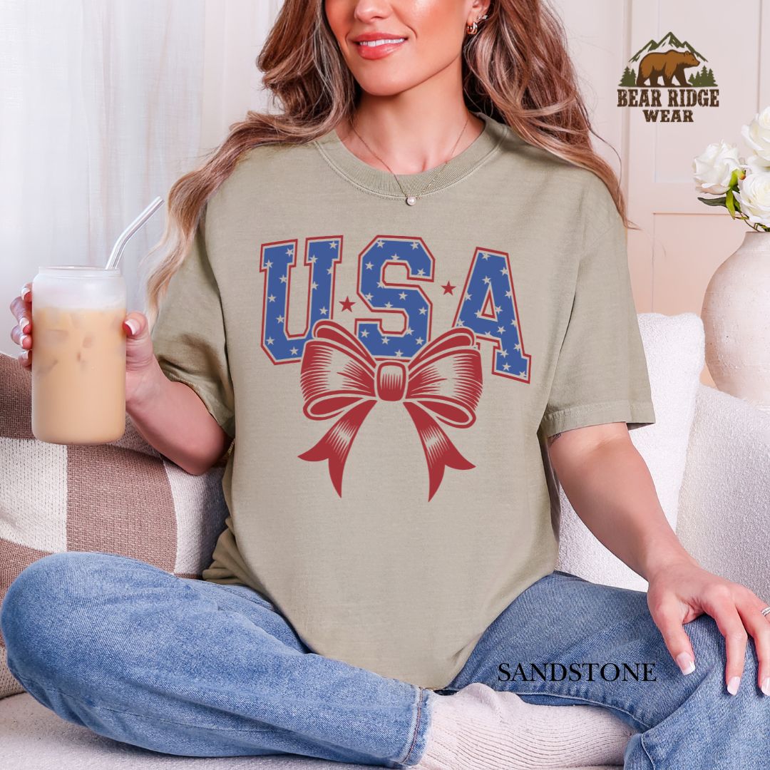 USA-Bow' Patriotic T-Shirts