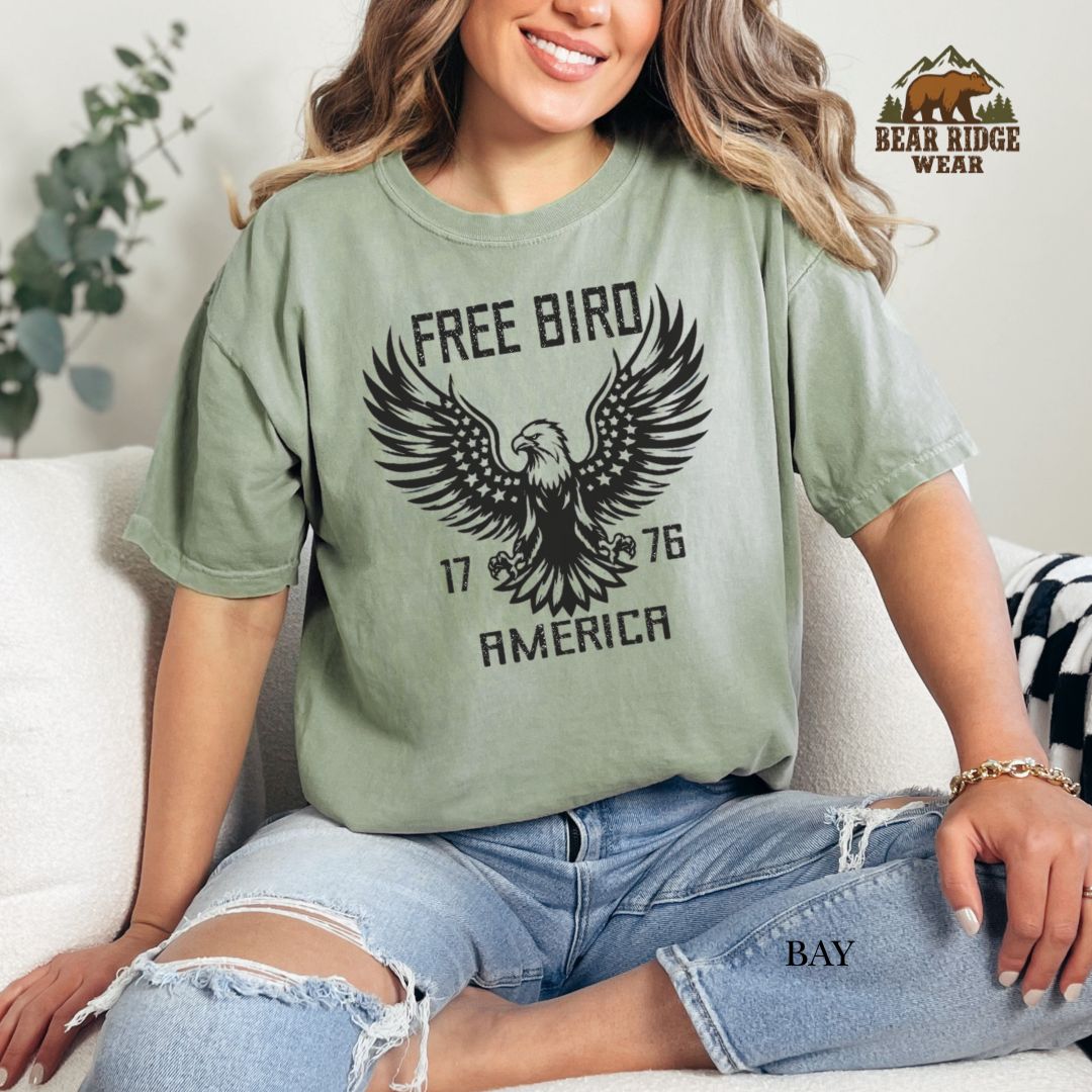 Free Bird-1776' Patriotic T-Shirts