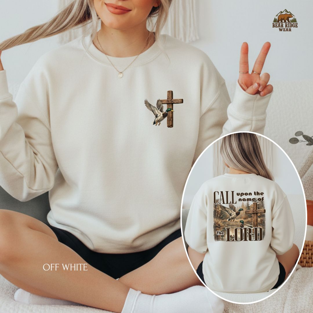 Call Up on The Name Of The Lord' Faith Crewneck Sweatshirt