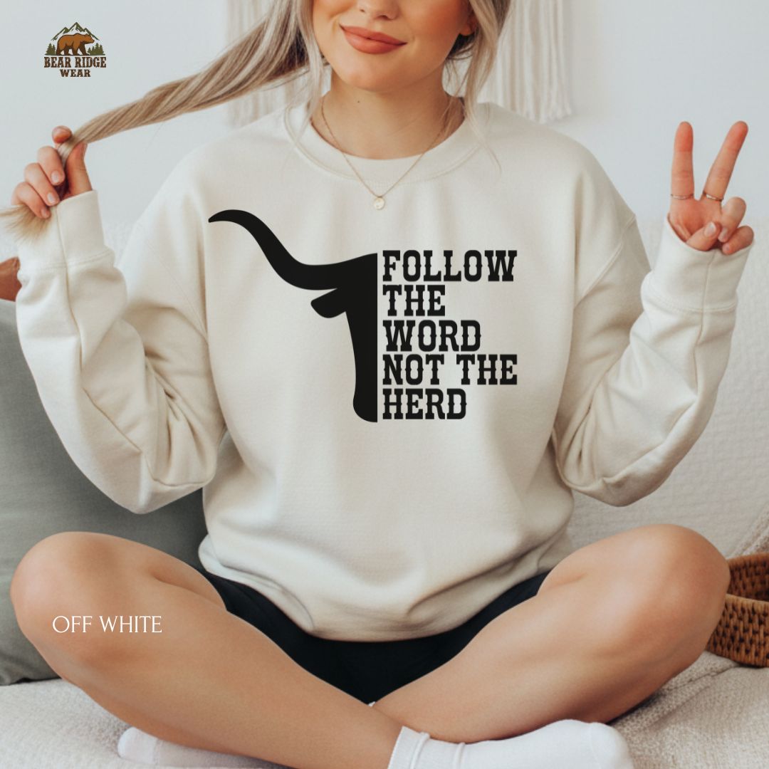 Follow The Word-Longhorn' Faith Crewneck Sweatshirt