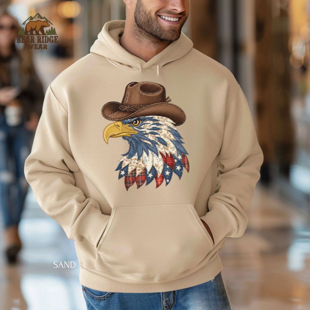 Eagle-Cowboy' Patriotic Hoodie