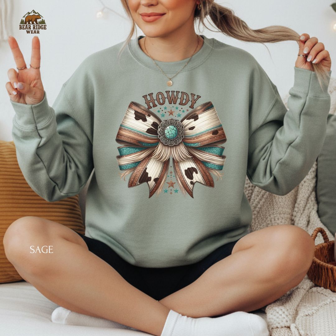 Western-Howdy' Western Crewneck Sweatshirt