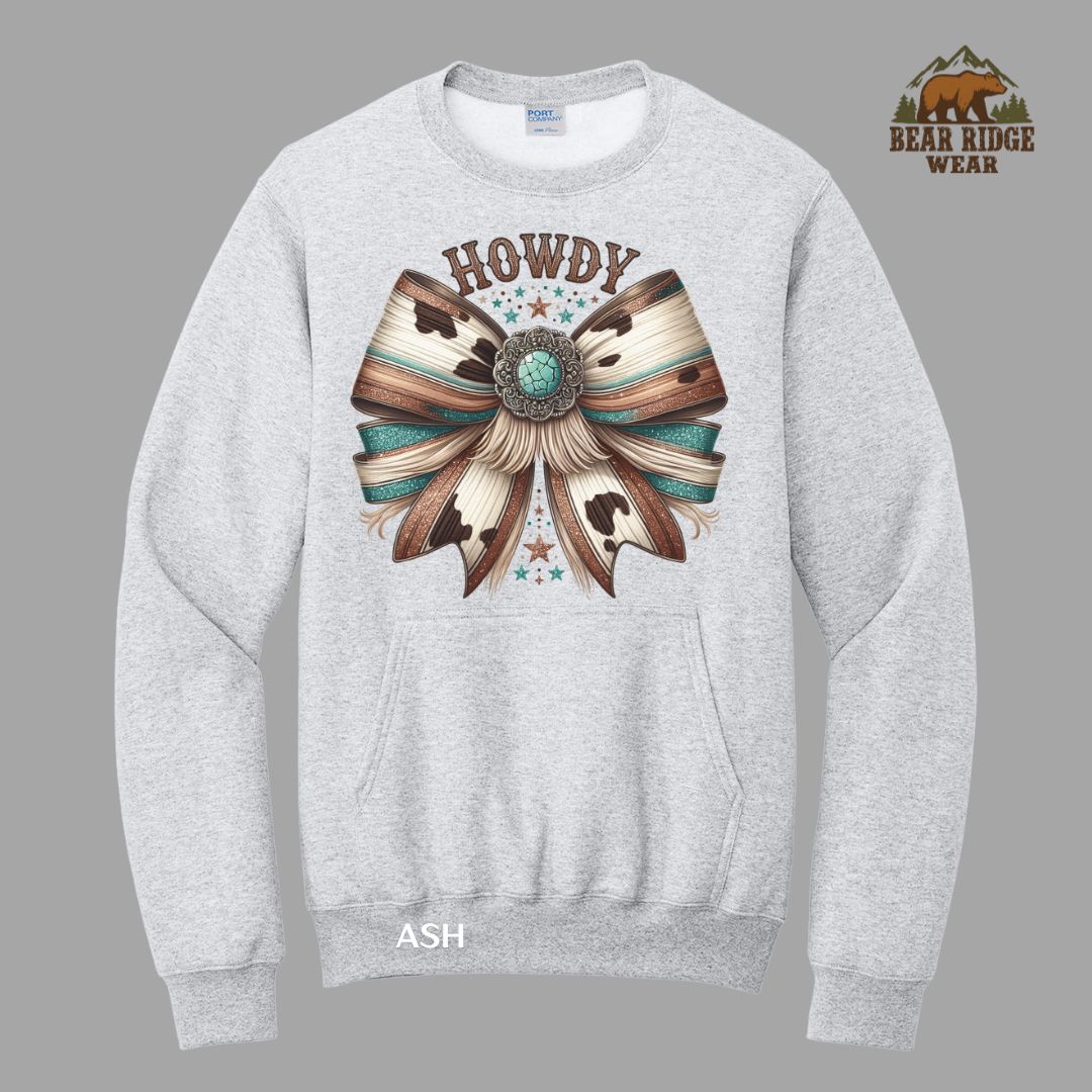 Western-Howdy'  Western Kangaroo Crew, Color: Ash, Size: S