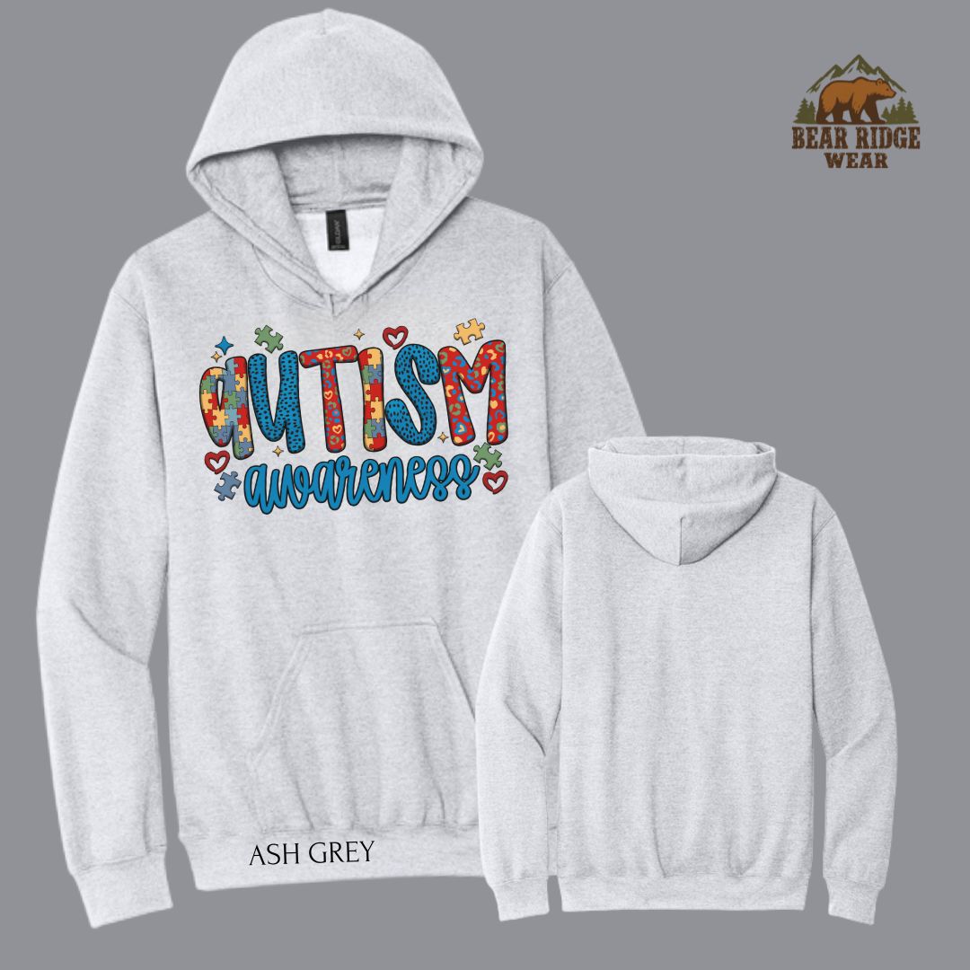 Autism-Awareness' Autism Awareness Hoodies, Color: Sport-Grey, Size: 2XL
