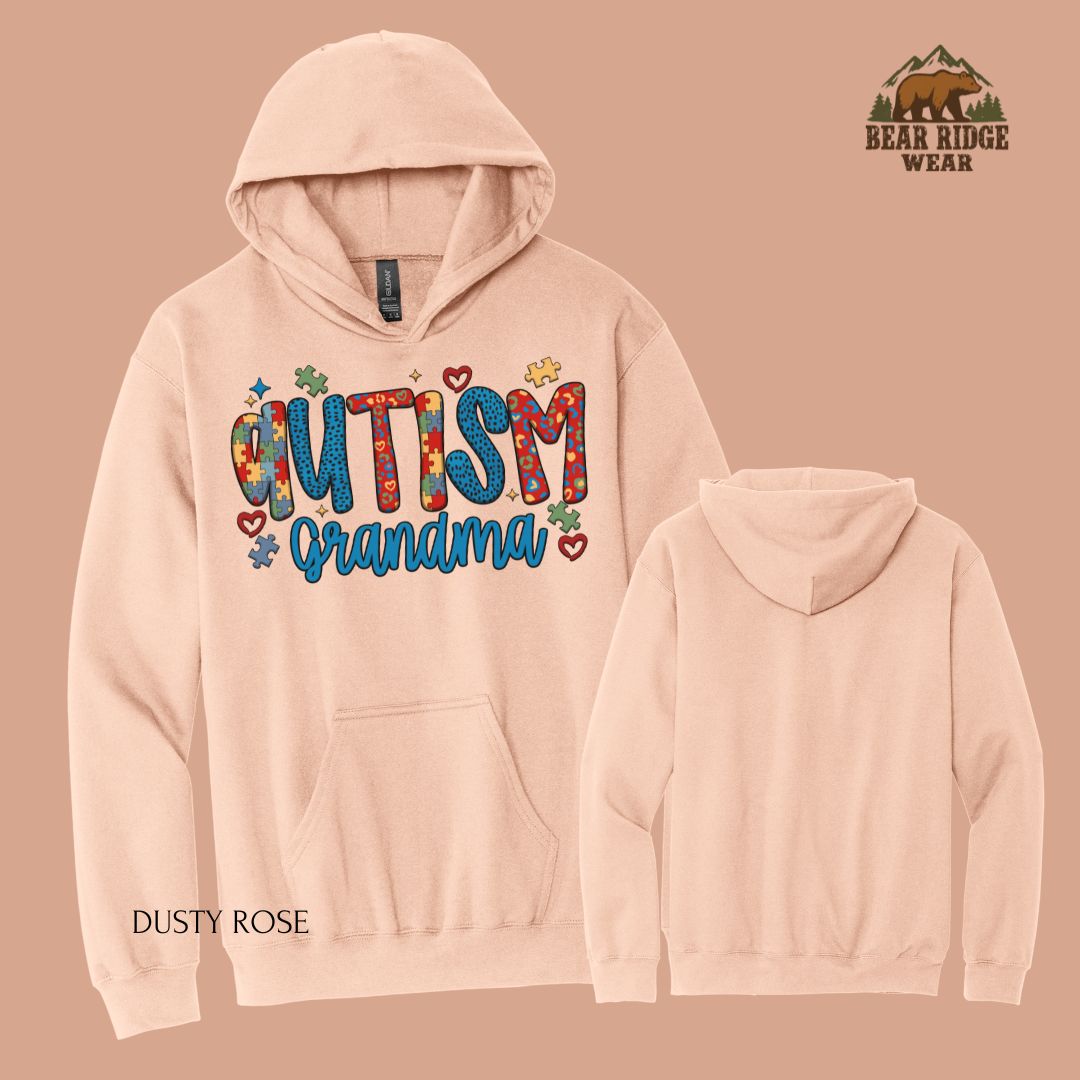 Autism-Grandma' Autism Awareness Hoodies