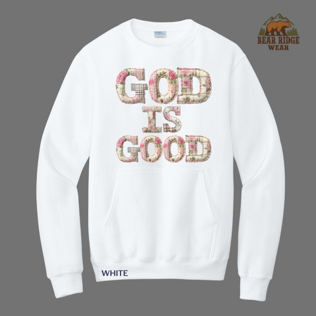 God Is Good - Quilt Faith Kangaroo Crew