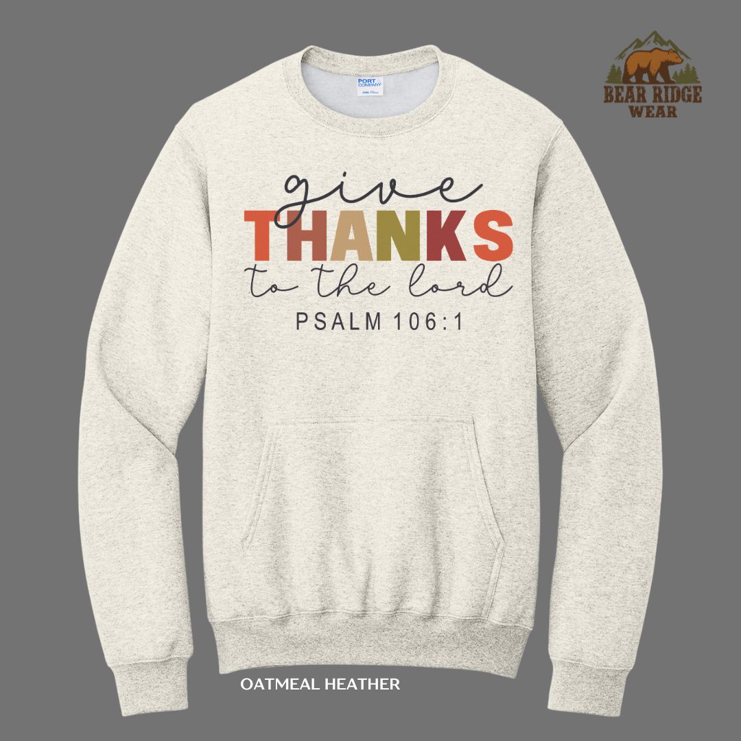 Give Thanks To The Lord Faith Kangaroo Crew