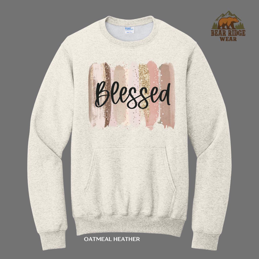 Blessed Brush Stroke Faith Kangaroo Crew