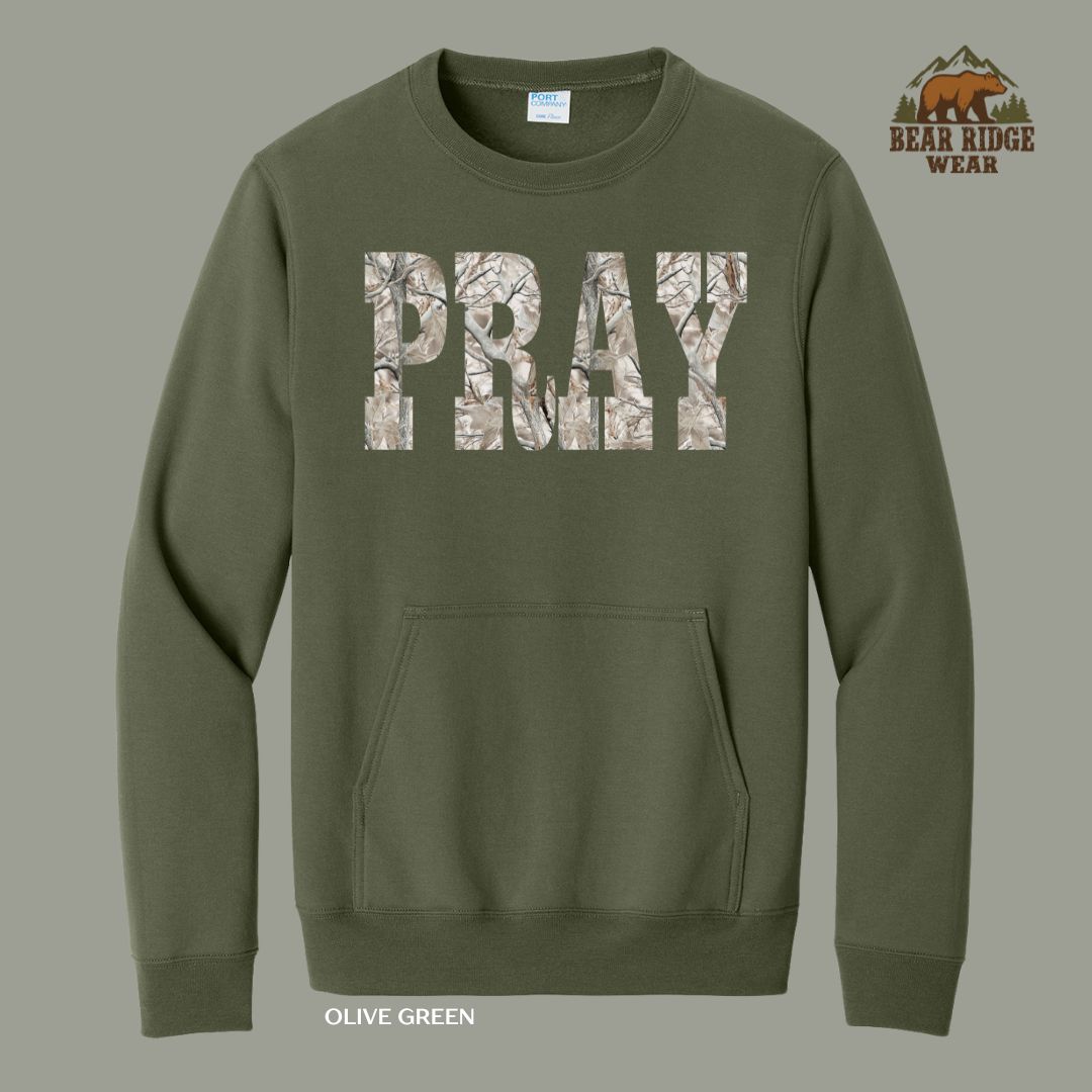 Pray-Camo Faith Kangaroo Crew