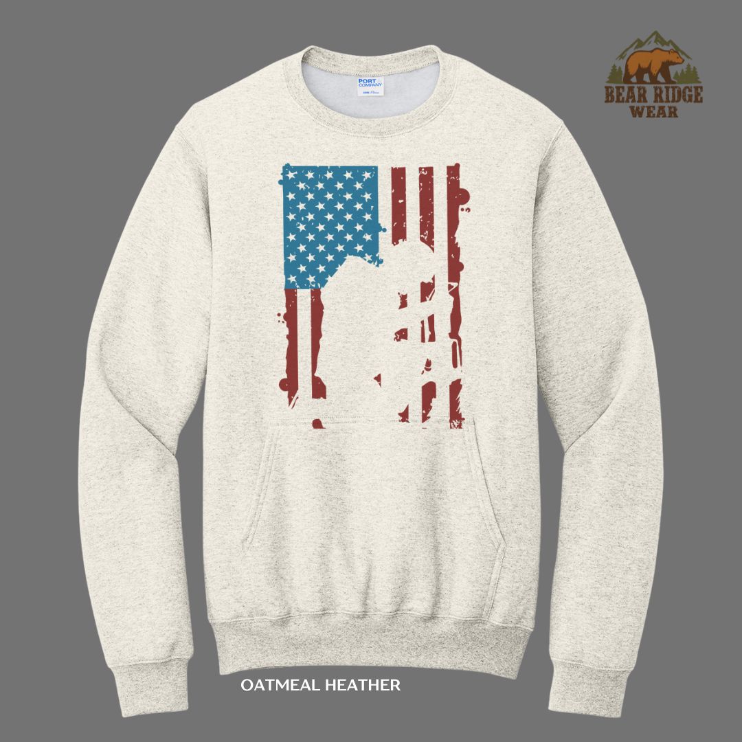 Veteran Flag Patriotic Kangaroo Crew