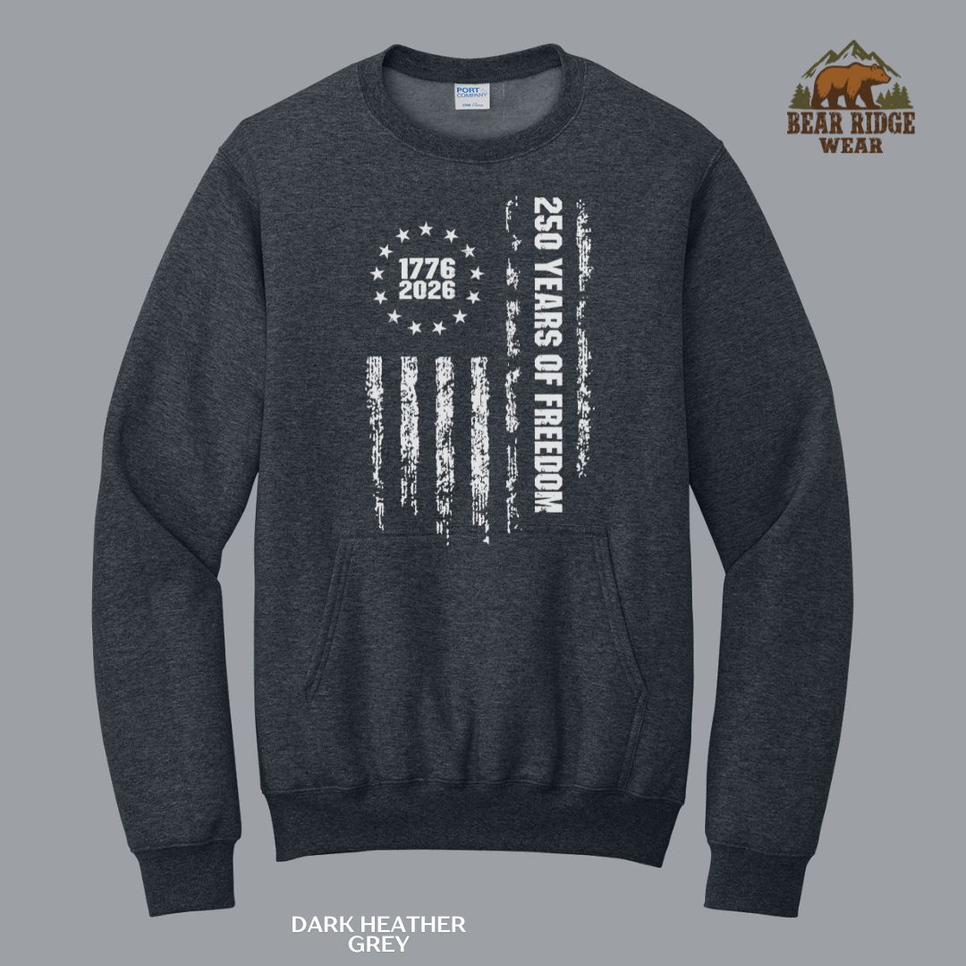 250 Years of Freedom-Grunge Patriotic Kangaroo Crew