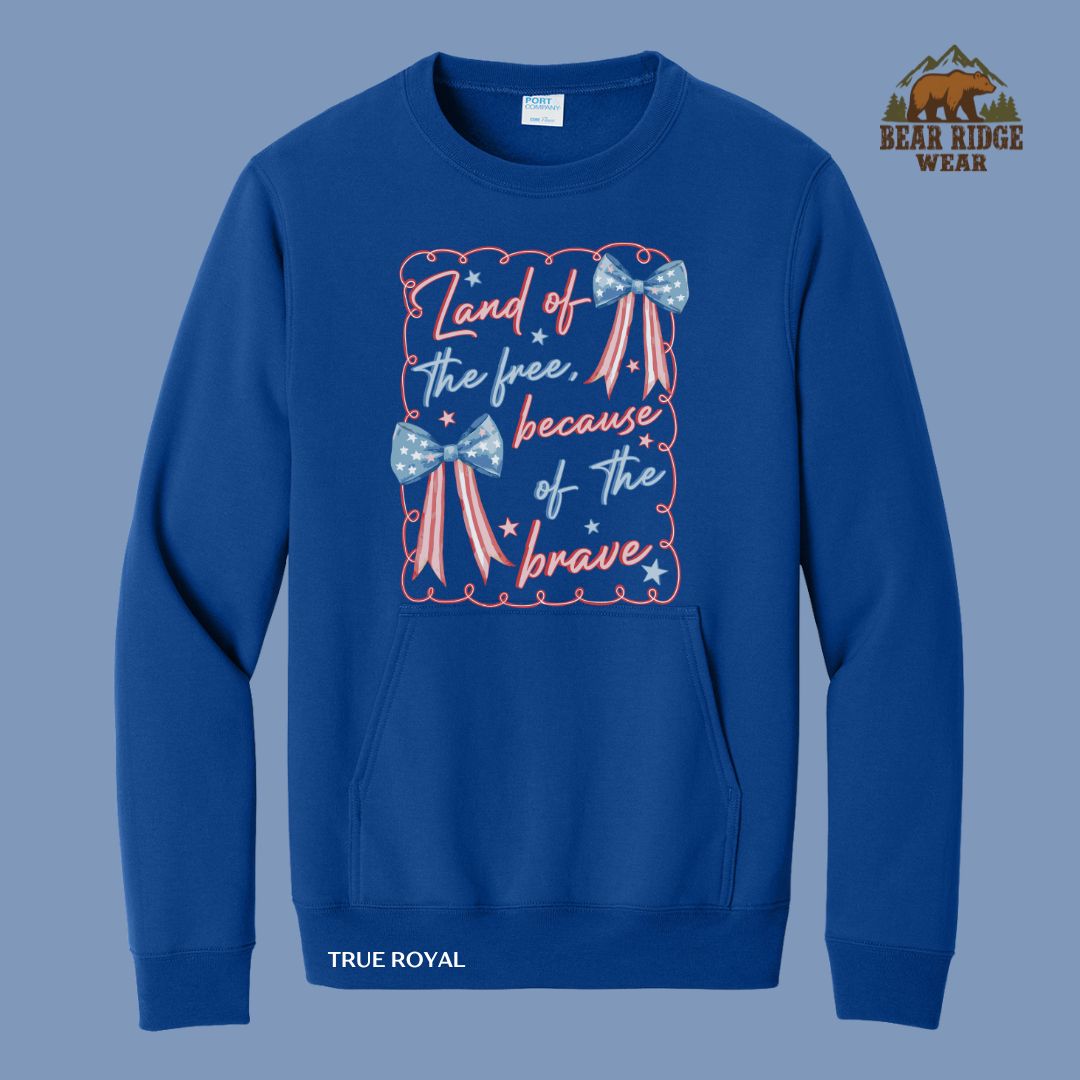 Land of the Free-Bows Patriotic Kangaroo Crew