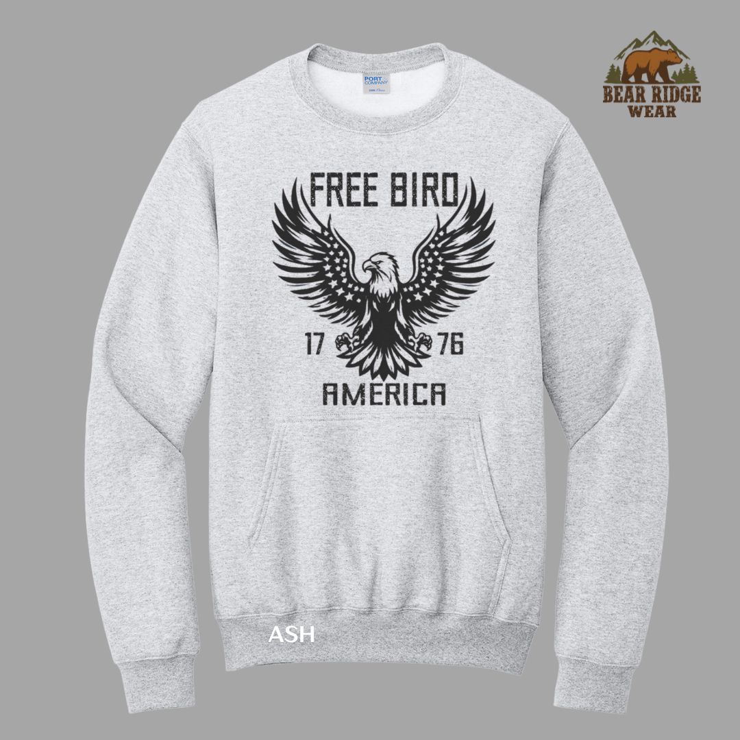 Free Bird Patriotic Kangaroo Crew