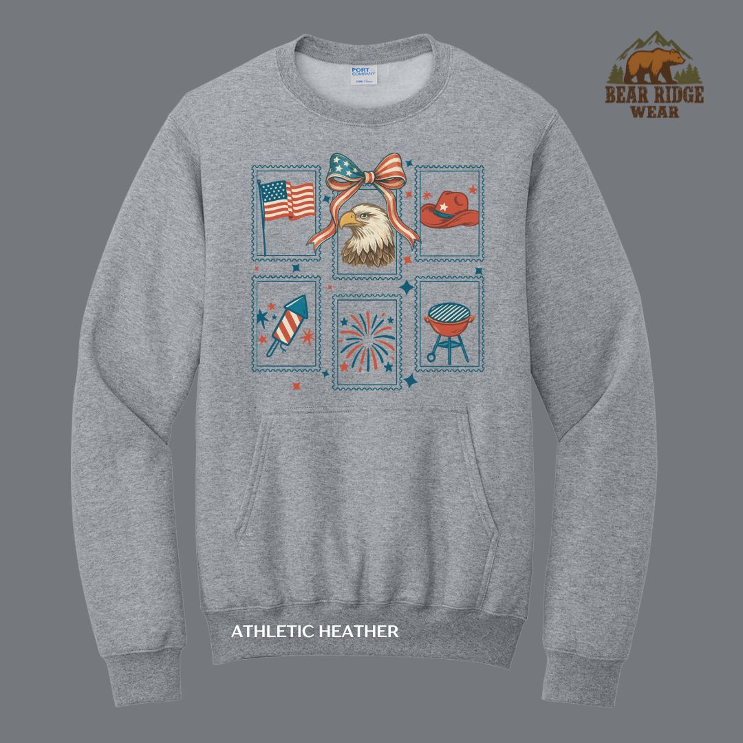 Stamps Patriotic Kangaroo Crew