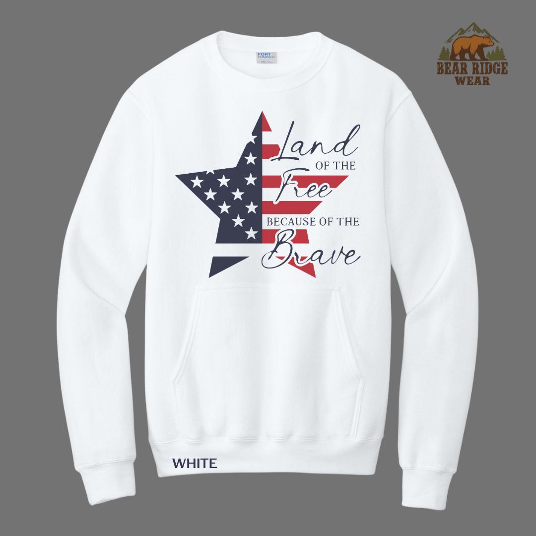 Land Of The Free-Star Patriotic Kangaroo Crew