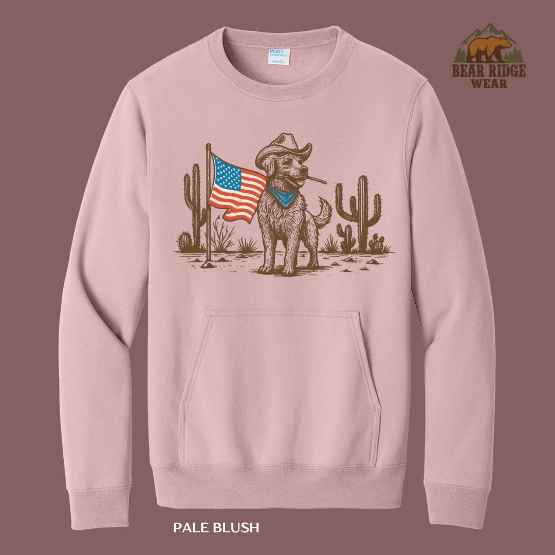 Dog-Flag Patriotic Kangaroo Crew