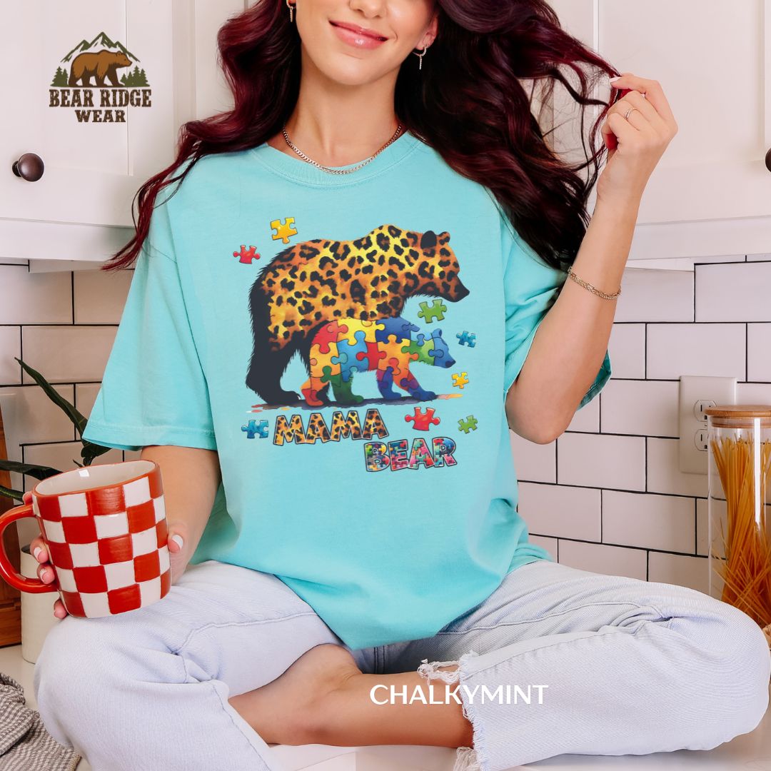 Mama Bear-Autism Autism Awareness T-Shirt