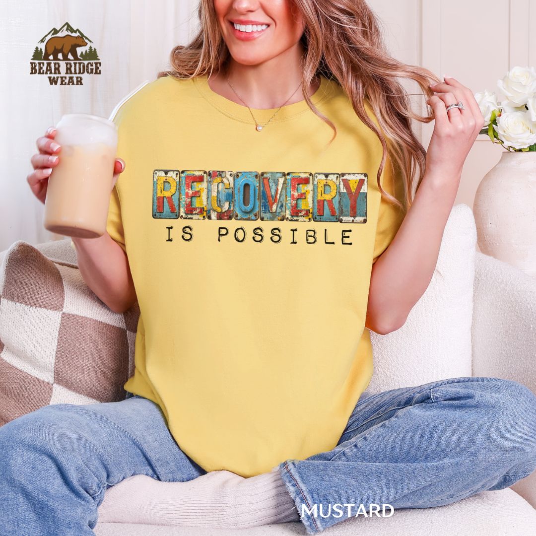 Recovery Is Possible-License Plate Autism Awareness T-Shirt