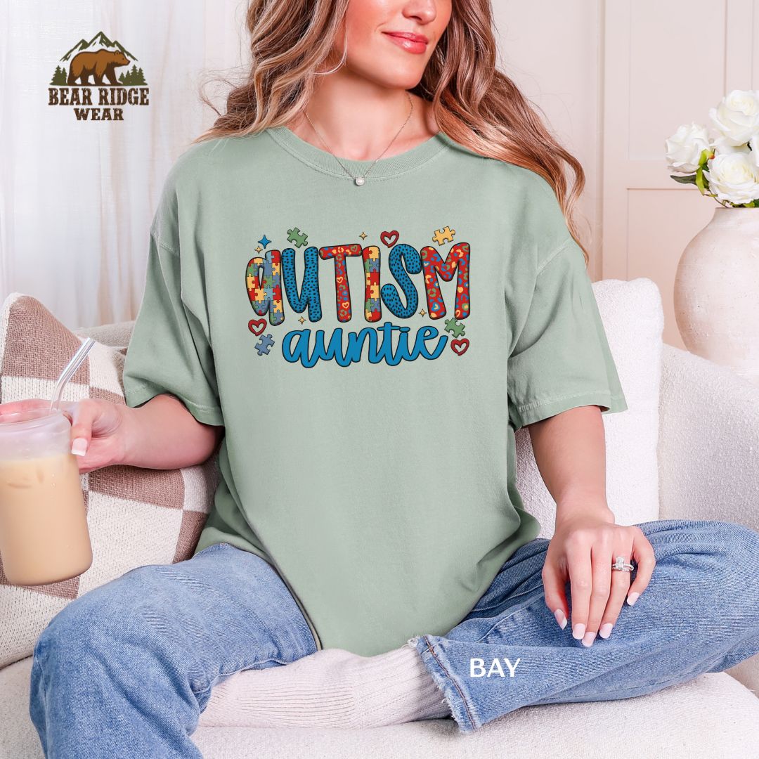 Autism-Auntie Autism Awareness T-Shirt