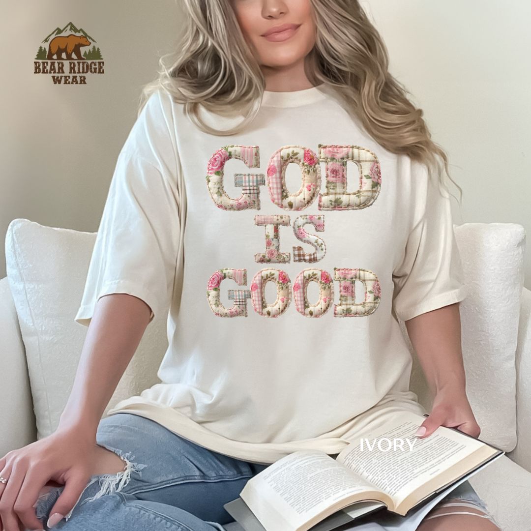 God Is Good - Quilt Faith T-shirt