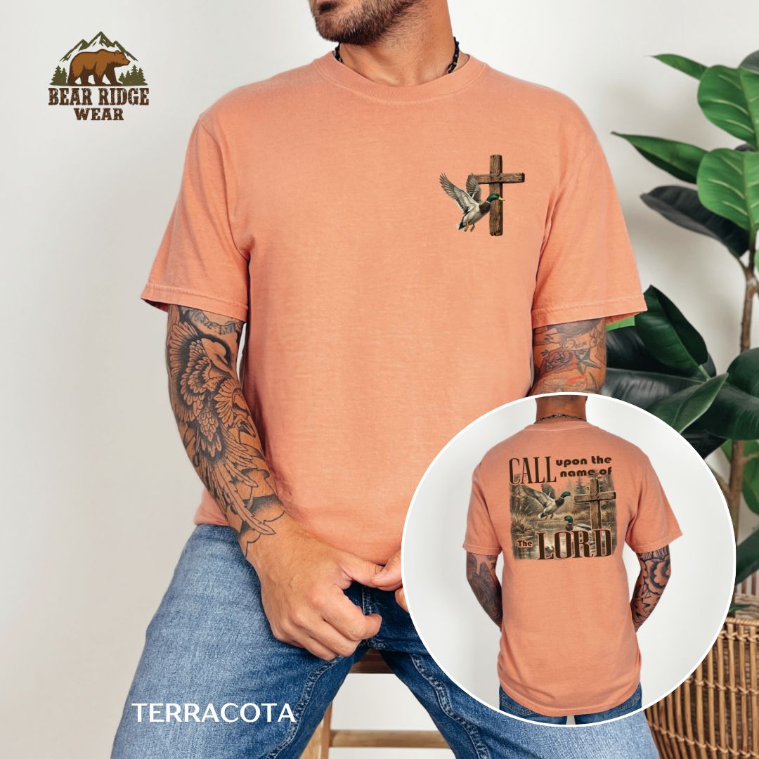 Call Up on The Name Of The Lord Faith T-shirt, Color: Terracotta, Size: M
