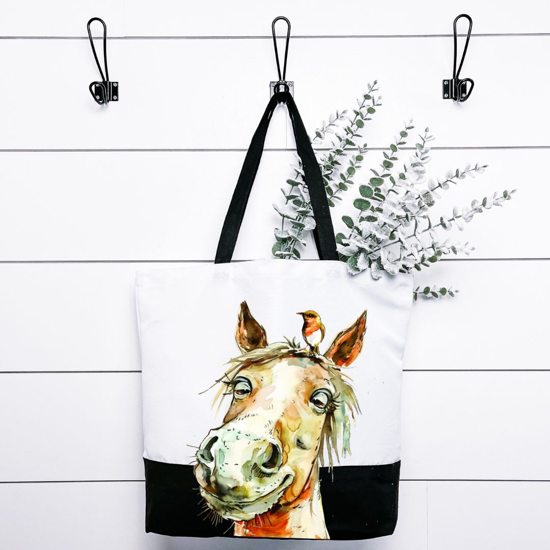 Horse-Funny-Bird Tote