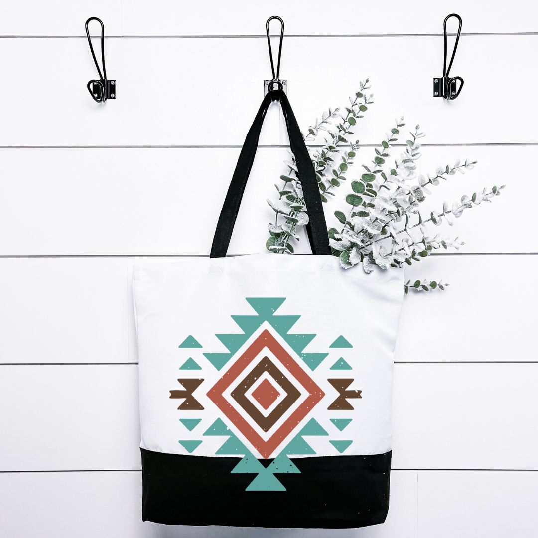 Boho aztec tote