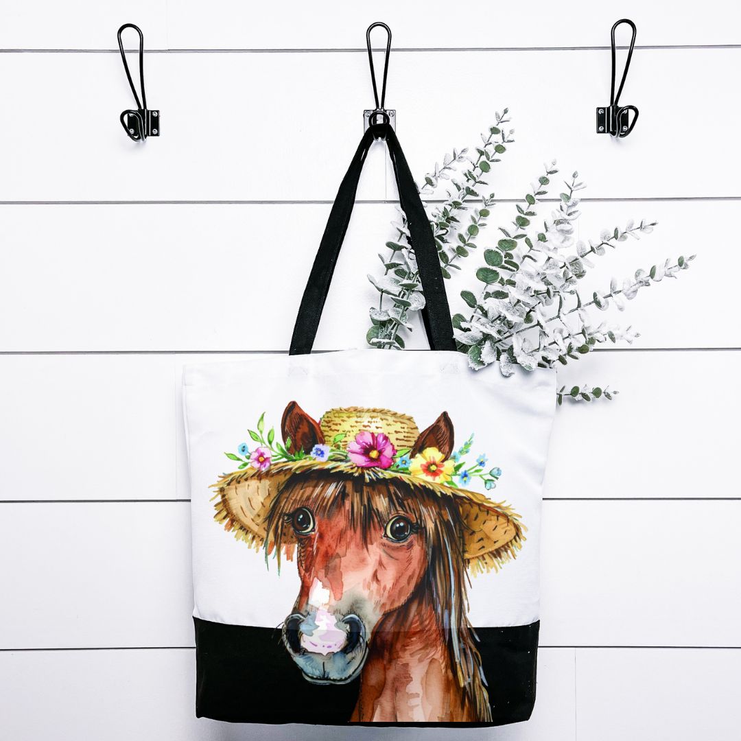 Horse-Funny-Hat Tote