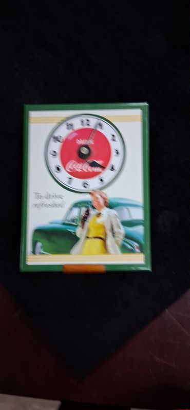 Vintage Coca- Cola Matchbox Clock