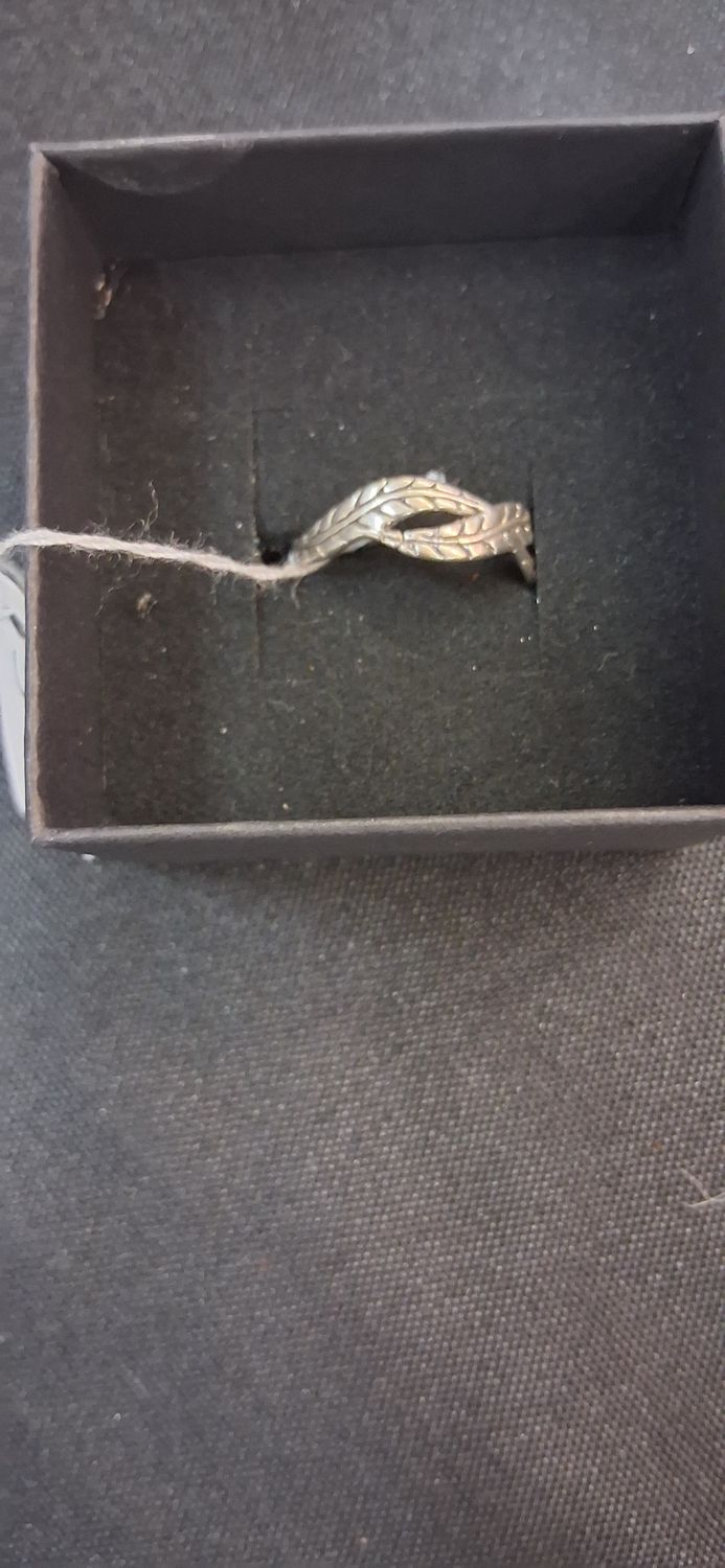 1.4g Size 7 Etched Braided Leaf -