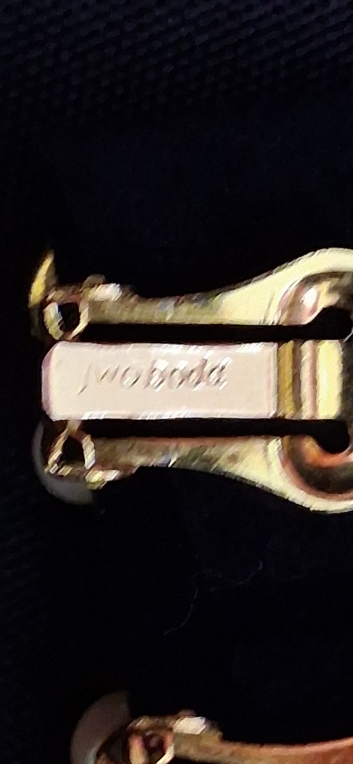 Clip On Swoboda Grn Nephrite w Pearl