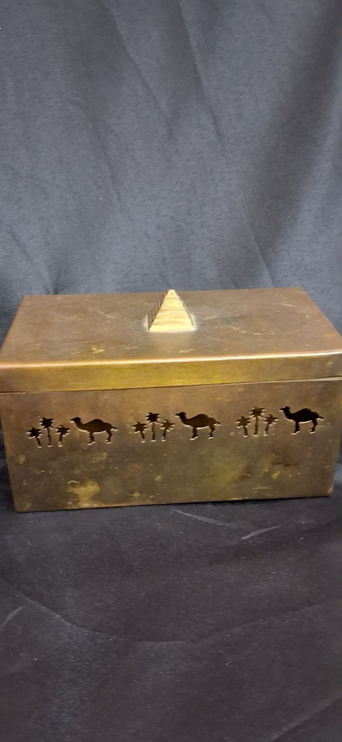 Vintage Camel Brass Cigarette/Cigar Box