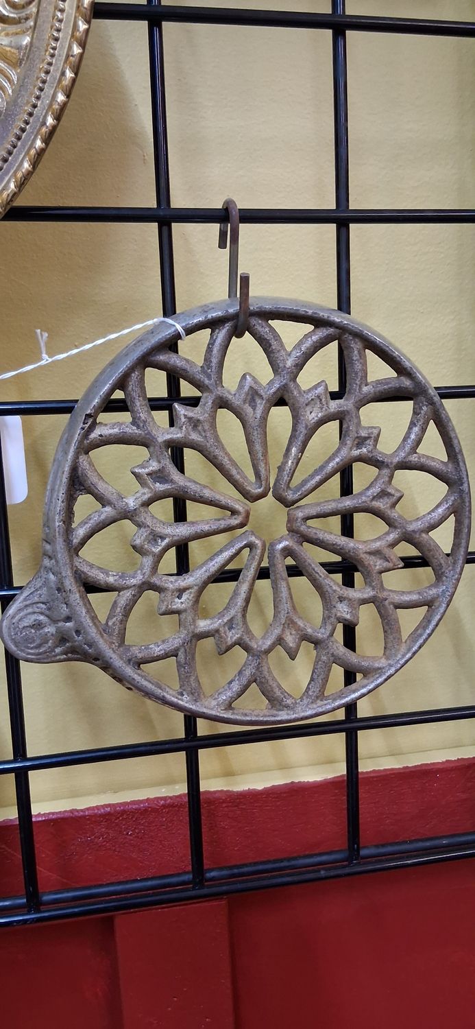 Vintage French Cast Iron Trivet - Hot Plate