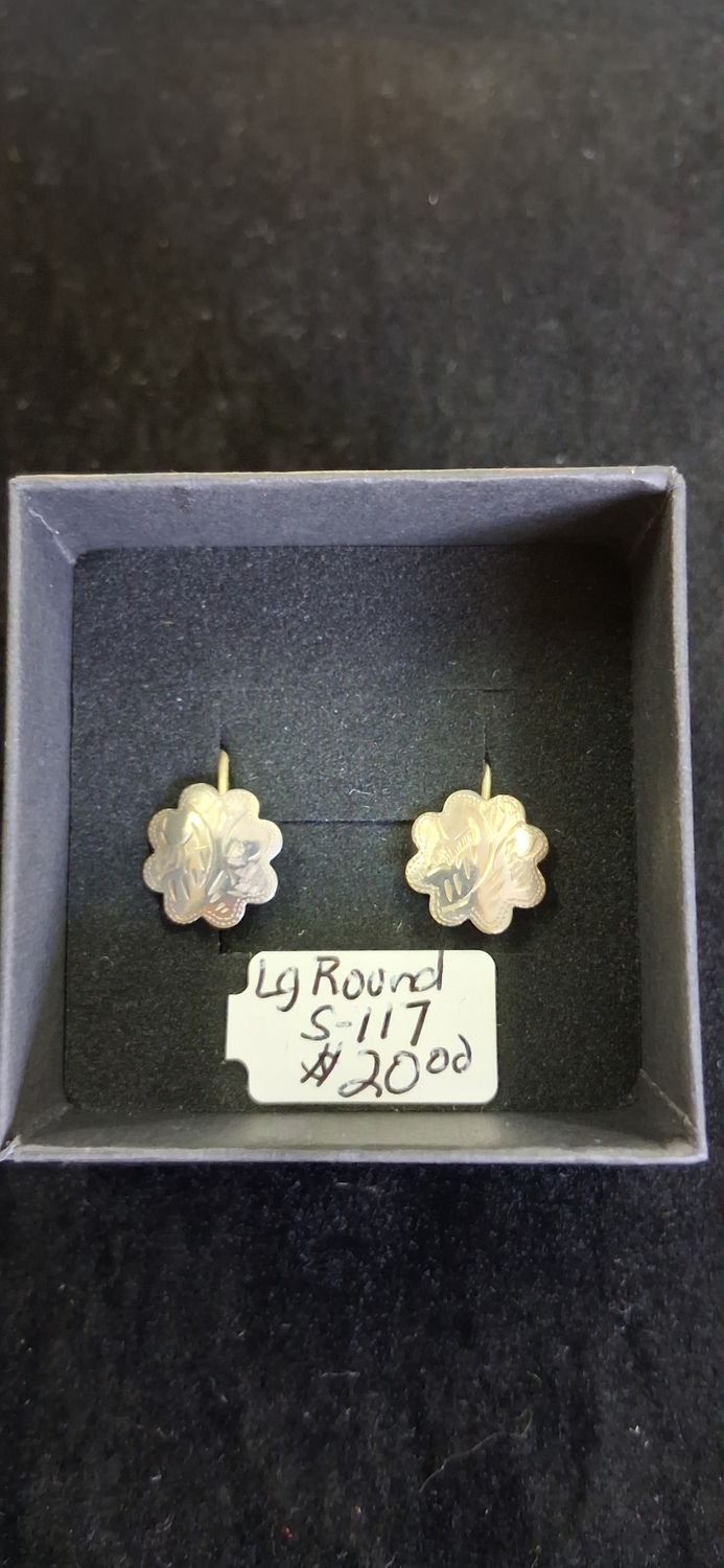 Large Round Etched -3