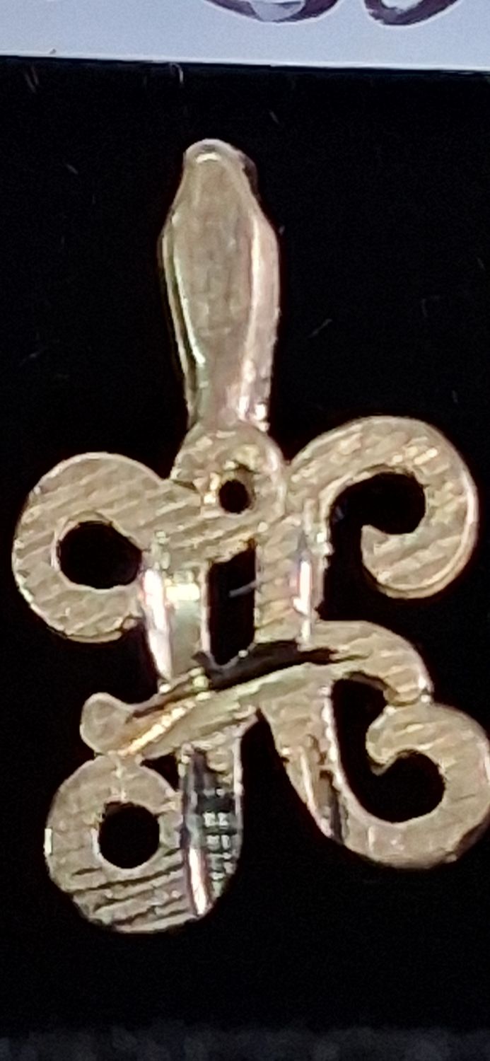 Vintage 14K Gold Letter H Initial Charm