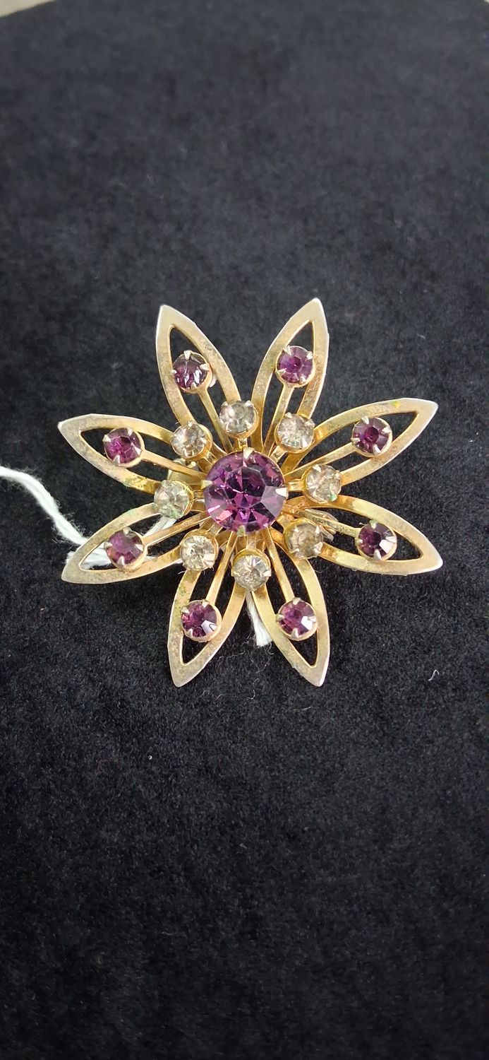 Purple Gemstone Flower