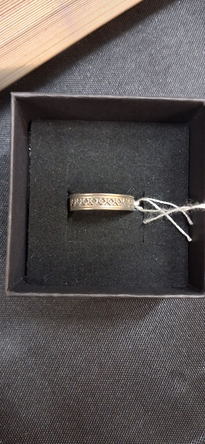 1.2g Size 4 Silver Etched