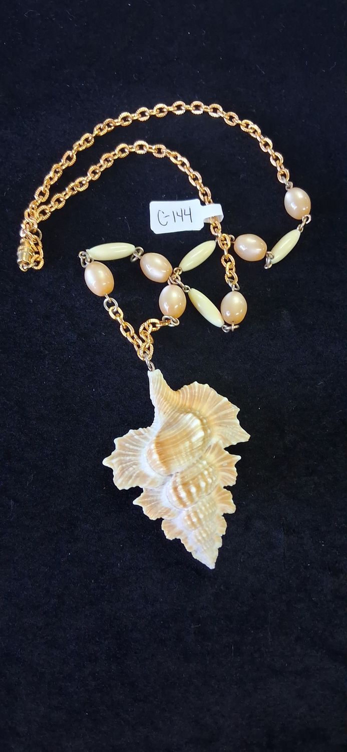 Antique Conch and Beaded