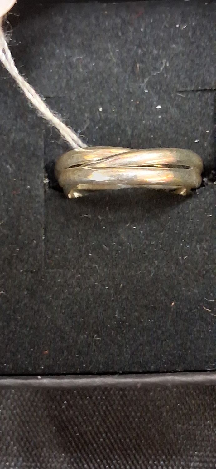2.9g Size 5 Silver Triple Ring