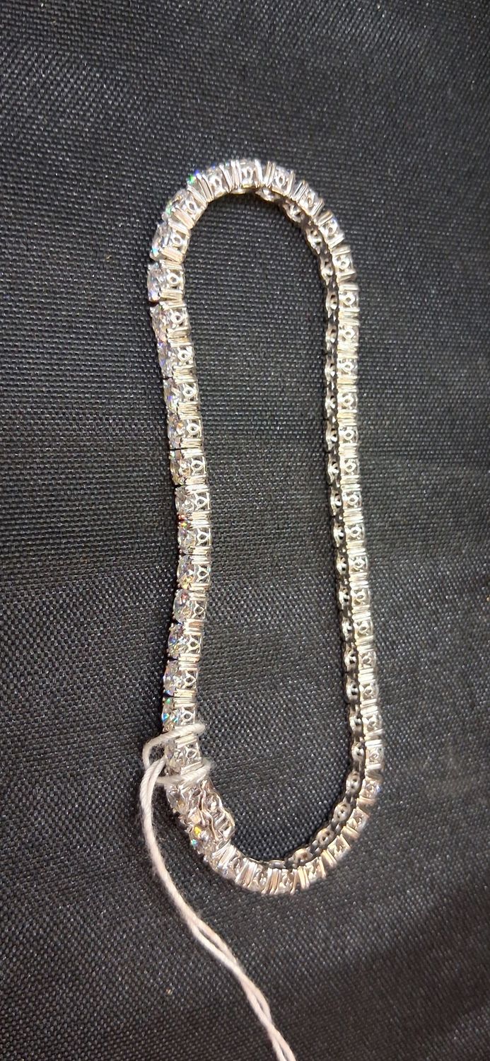 Sm Rd CZ / 925 Sterling Tennis