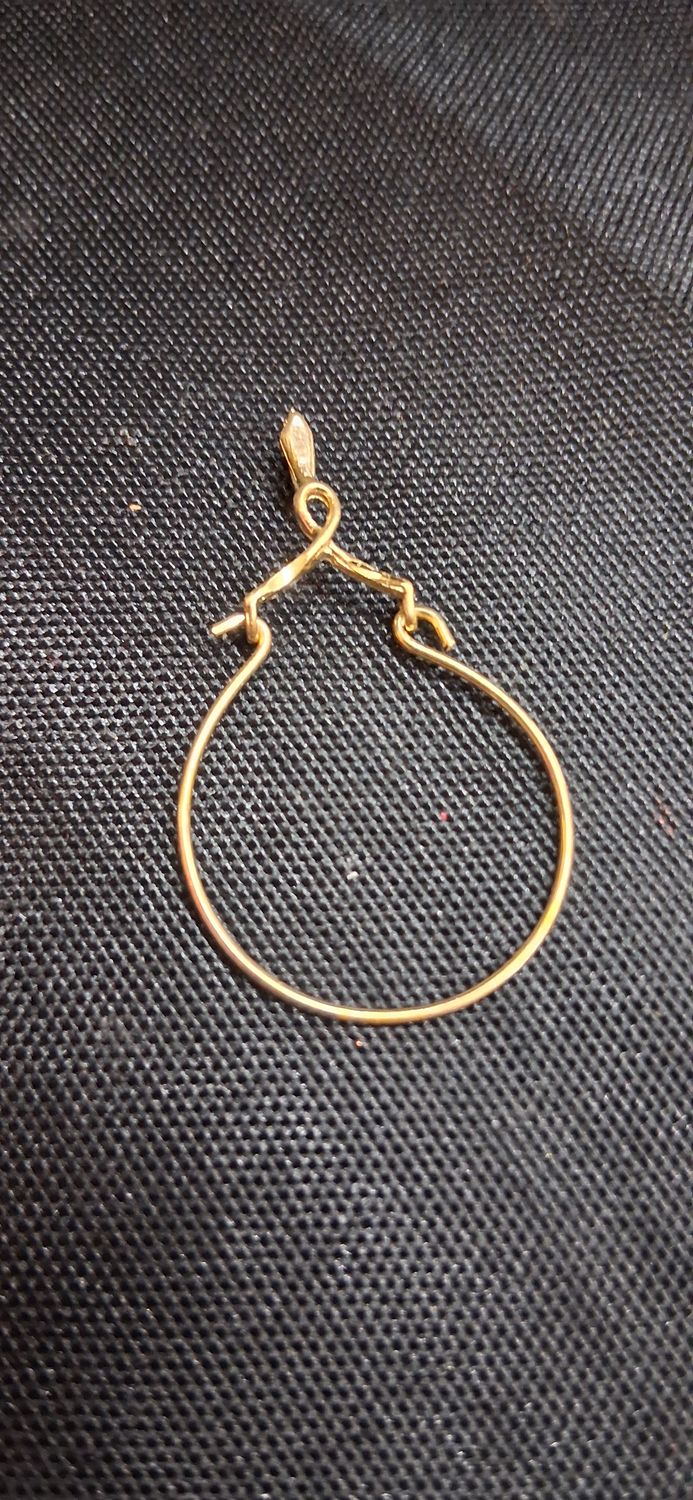 Vintage Twisted 14K Gold Charm Holder